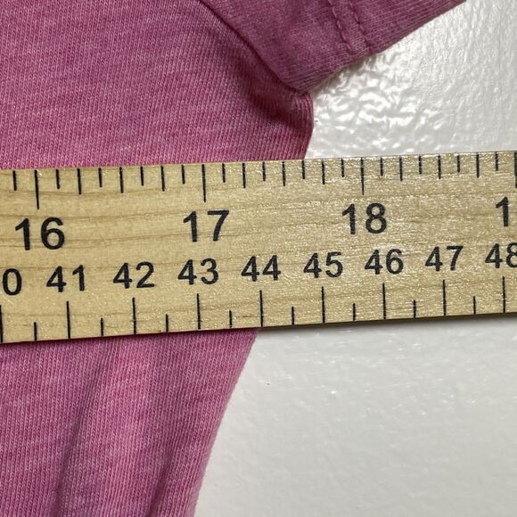 Talbots Women's Pink 100% Pima Cotton T-Shirt Gathered Neckline Tee Sz Medium P - Picture 6 of 7